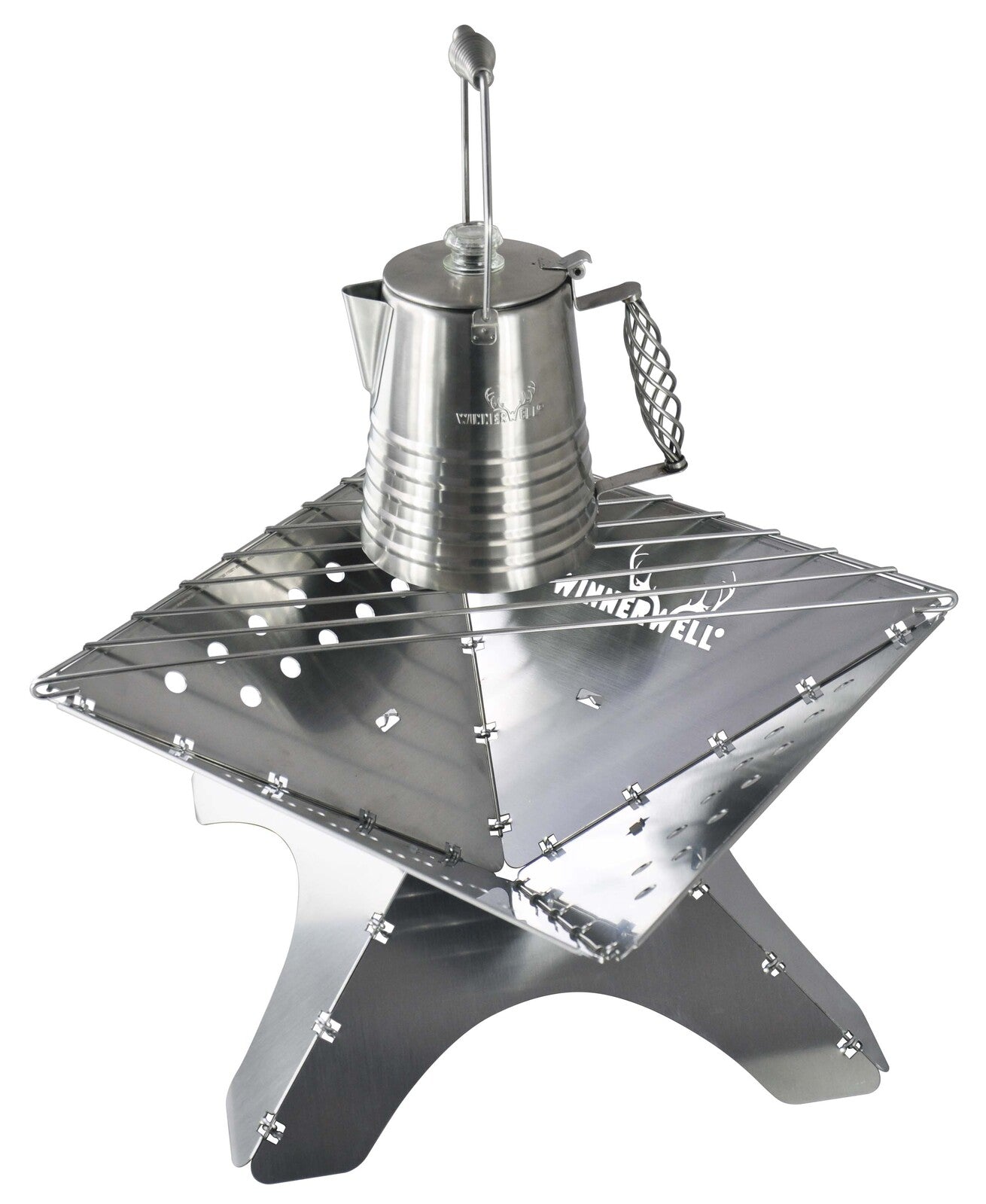 Foldbart Bålfad fra Winnerwell - Kompakt og transportabelt bålsted. Perfekt til tagtelt, minicamper, carcamping, campervan eller anden outdoor aktivitet.