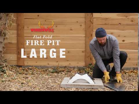 Foldbart Bålfad fra Winnerwell - Kompakt og transportabelt bålsted. Perfekt til tagtelt, minicamper, carcamping, campervan eller anden outdoor aktivitet.