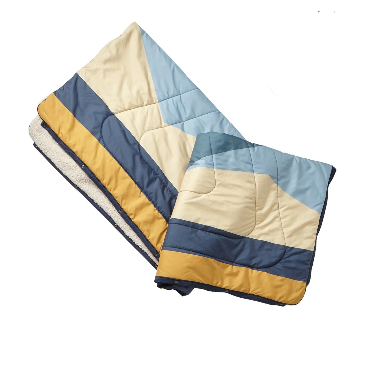 4-i-1: Pude, Tæppe, Kappe og Sovepose  Et multifunktionelt vidunder, som du ikke vil undvære på dine eventyr. VOITED x VICKYWOOD CLOUDTOUCH® er både et tæppe, en pude, en kappe og en sovepose. Med de praktiske trykknapper kan tæppet nemt udvides og hurtigt omdannes til en hyggelig sovepose til to personer. Når det ikke er i brug, kan det foldes sammen til en blød pude.