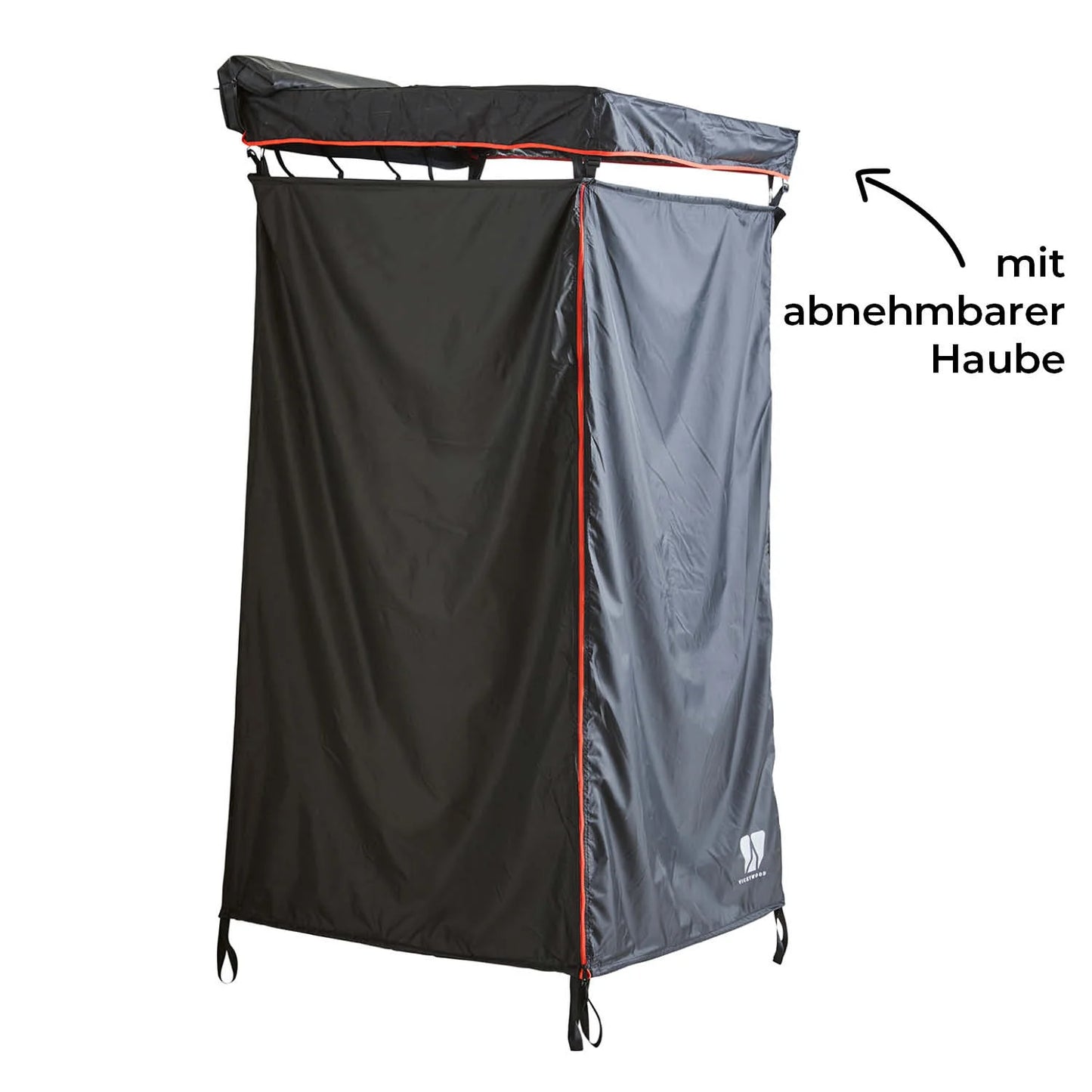 Badetelt - omklædningsrum - toiletkabine. Perfekt udstyr til dit tagtelt eller campervan. Monteres på tagbøjler.